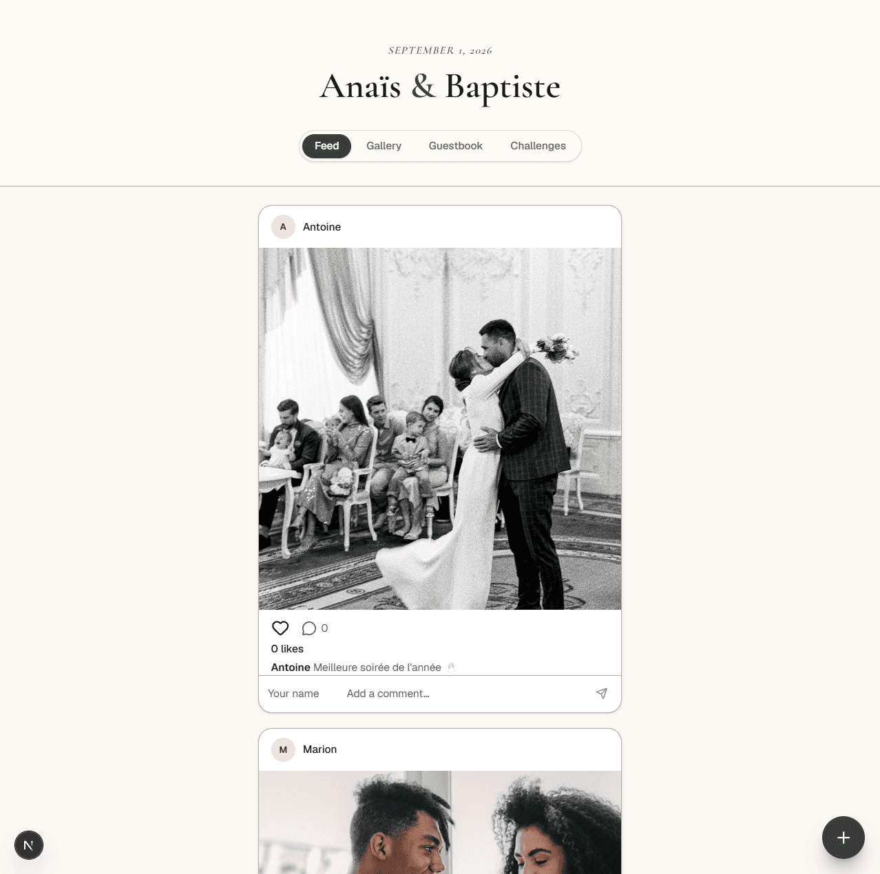 The feed, like a real social network